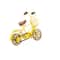 10" Multi-Colored Metal Vintage Bicycle Sculpture, 3ct.
